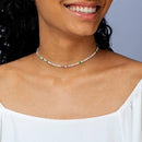 Colar Choker Riviera Colorida - Prata - Áurea Acessórios
