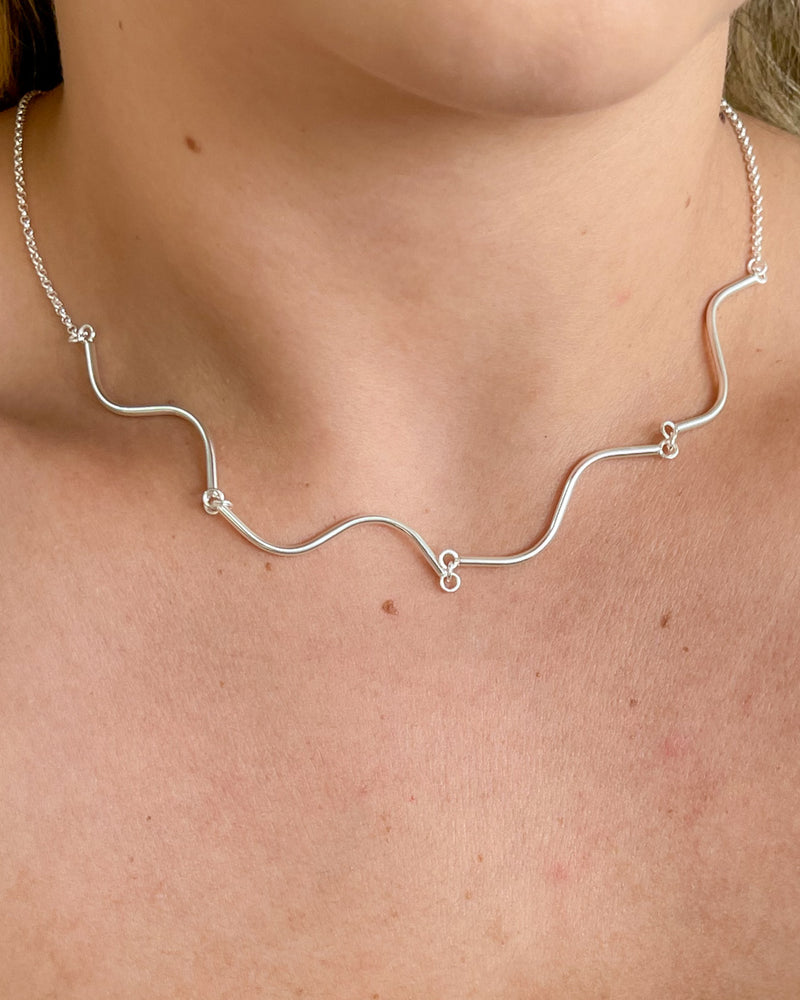 Colar Organic - Semijoia Banhado a Prata