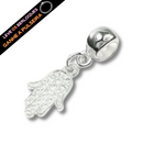 Berloque Banhado a Prata Mão Hamsa - Prata - Áurea Acessórios