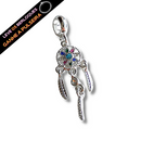 Berloque Pendurado Filtro dos Sonhos Colorido - Prata - Áurea Acessórios