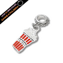 Berloque Banhado a Prata Pipoca - Prata - Áurea Acessórios