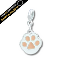 Berloque Pendurado Patinha Rosa - Prata - Áurea Acessórios