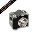 Berloque Separador Banhado a Prata Câmera - Prata - Áurea Acessórios