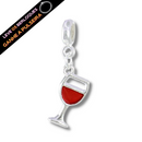 Berloque Pendurado Taça de Vinho - Prata - Áurea Acessórios