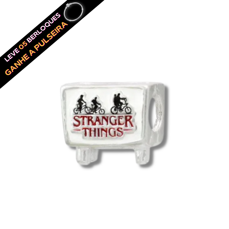 Berloque Banhado a Prata Stranger Things - Prata - Áurea Acessórios