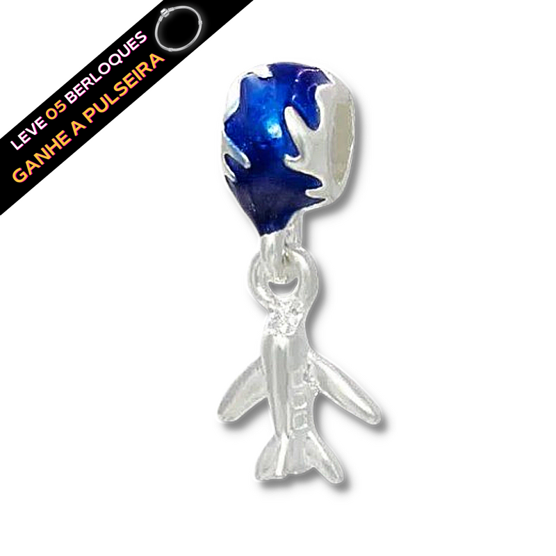 Berloque Separador Volta ao Mundo - Prata - Áurea Acessórios