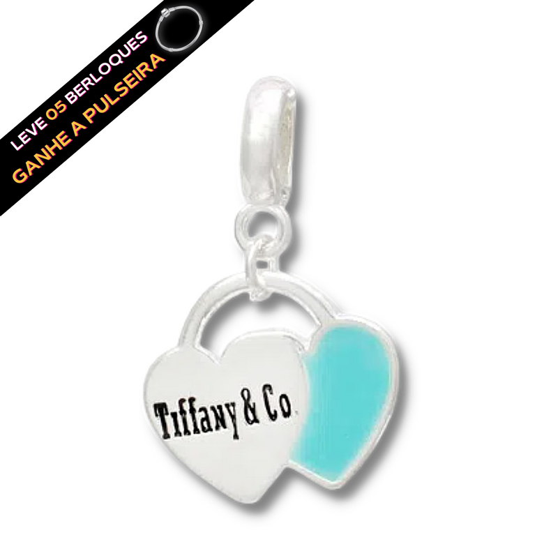 Berloque Banhado a Prata Tiffany - Prata - Áurea Acessórios