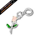 Berloque Talo de Rosa - Prata - Áurea Acessórios