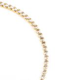 Colar Riviera Zircônia Redonda 40cm - Semijoia Folheada a Ouro 18k