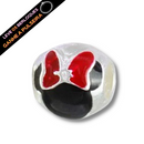 Berloque Separador Cabeça Minnie Resinado - Prata - Áurea Acessórios