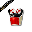 Berloque Separador Corpinho Minnie Resinado - Prata - Áurea Acessórios