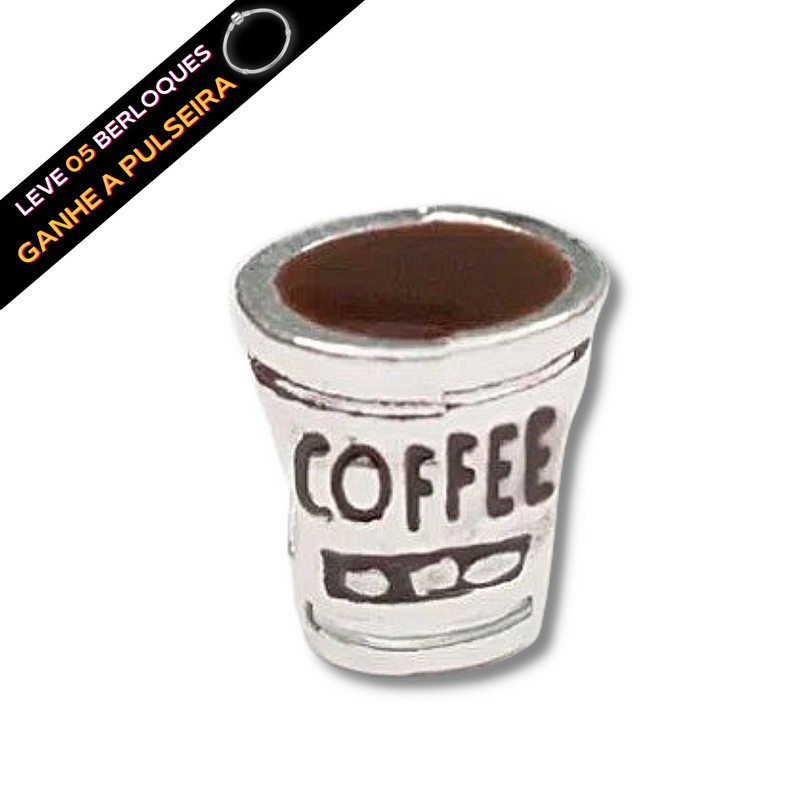Berloque Separador Coffee - Prata