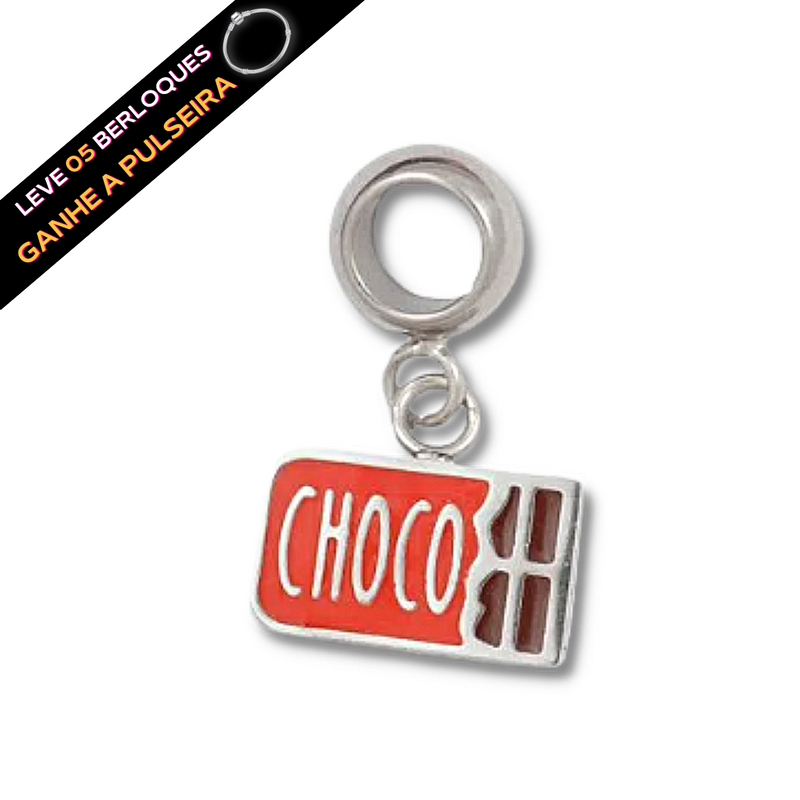 Berloque Pendurado Choco - Prata - Áurea Acessórios