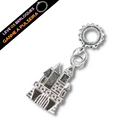 Berloque Banhado a Prata Castelo Disney - Prata - Áurea Acessórios