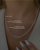 Colar Fio Baiano - Semijoia Banhado a Prata