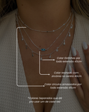 Conjunto de Colares Mistic - Semijoia Banhado a Prata