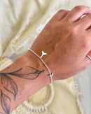 Pulseira Sereia - Semijoia Banhado a Prata