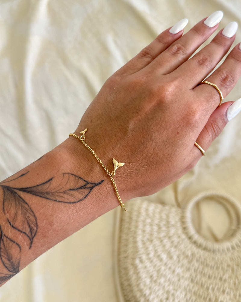 Pulseira Sereia - Semijoia Banhado em Ouro 18k