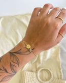 Pulseira Regulável Viagem - Semijoia Banhado em Ouro 18k