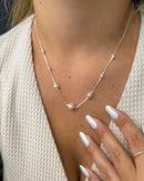 Colar Pérolas Degradê - Semijoia Banhado a Prata