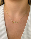 Colar Choker Onda - Semijoia Banhado em Ouro 18k