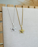 Colar Pingente Tartaruga - Semijoia Banhado em Ouro 18k