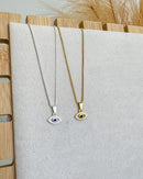 Colar Pingente Olho Grego - Semijoia Banhado em Ouro 18k