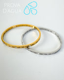 Bracelete Números Romanos - Semijoia em Aço Inox