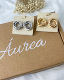 Brinco NÓ Tubinho - Dourado - Áurea Acessórios