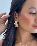 Brinco Organic Folhagem - Semijoia Folheada a Ouro 18k