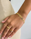 Pulseira Raminhos - Semijoia Banhado em Ouro 18k