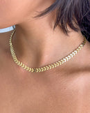 Colar Raminhos - Semijoia Banhado em Ouro 18k