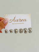 Trio de Argolas Bold Lisas - Semijoia Folheada a Prata