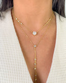 Colar Fio Duplo Coração Com Zicônias - Semijoia Banhado em Ouro 18k