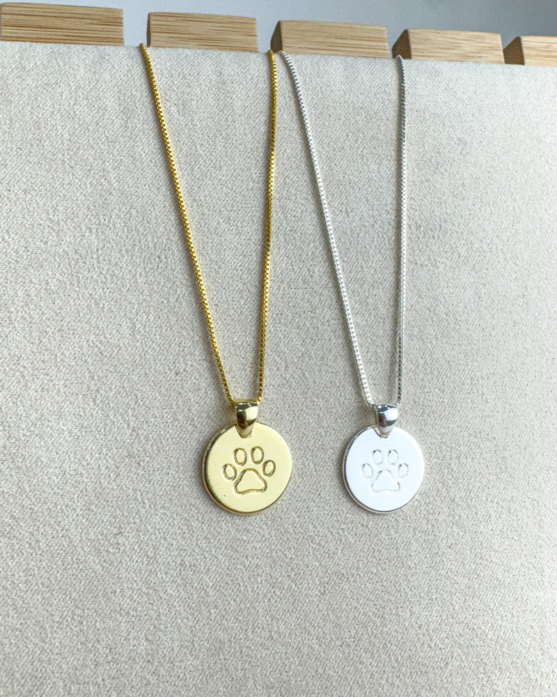 Colar Pingente Medalha Pet - Semijoia Banhado em Ouro 18k