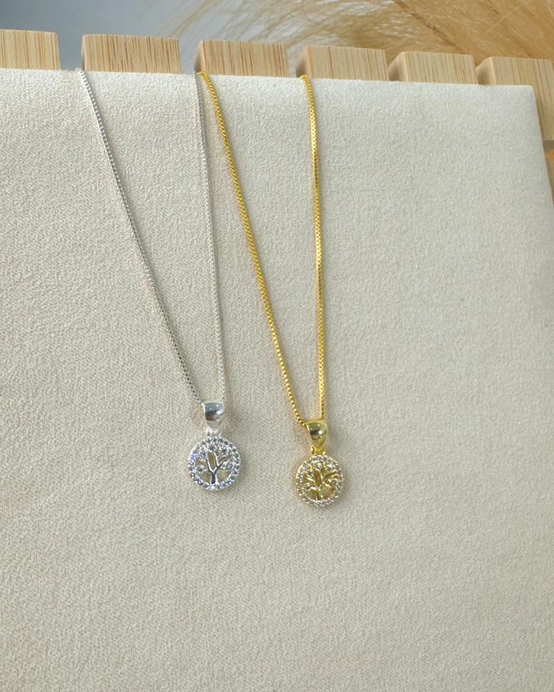 Colar Pingente Árvore da Vida - Semijoia Banhado em Ouro 18k