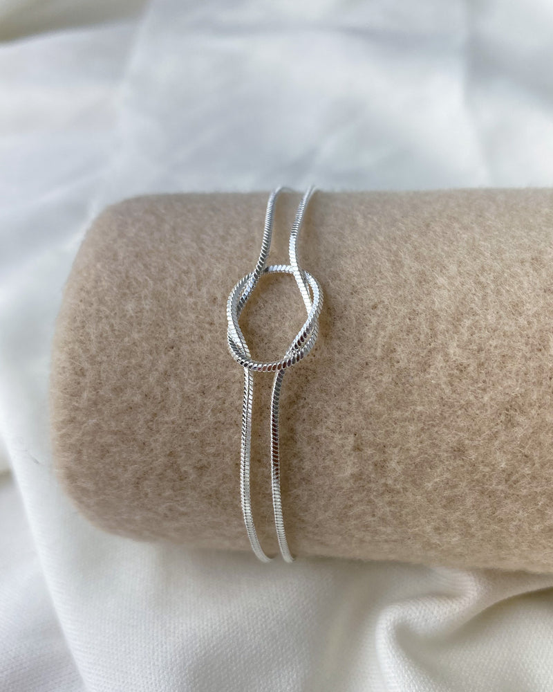 Pulseira Veneziana detalhe Nó - Áurea Acessórios