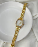 Relógio Feminino Minimalista 25mm Dourado