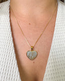 Colar Coração Laser + Foto ou Frase Personalizada 3D