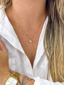 Colar Pingente Ponto de Luz Redondo - Semijoia Folheada a Ouro 18k