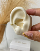 Piercing Conch Helix Argola Lisa Aço Inoxidável Ouro - Áurea Acessórios