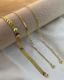 Conjunto de Pulseiras Medalhinhas + Cartier + Setas - Semijoia Banhado em Ouro 18k