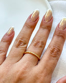 Anel Regulável Entrelace - Semijoia Banhado em Ouro 18k