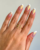 Anel Regulável Palito - Semijoia Banhado em Ouro 18k