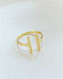 Anel Regulável Palito - Semijoia Banhado em Ouro 18k