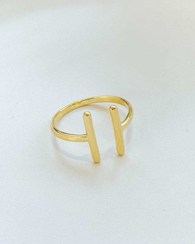 Anel Regulável Palito - Semijoia Banhado em Ouro 18k