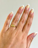 Anel Regulável Base Constelação - Semijoia Banhado em Ouro 18k