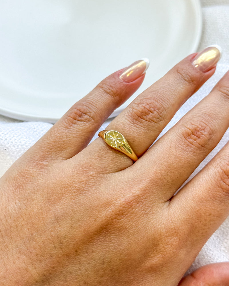 Anel Regulável Base Constelação - Semijoia Banhado em Ouro 18k