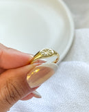 Anel Regulável Base Constelação - Semijoia Banhado em Ouro 18k