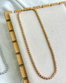 Colar Riviera Trama Rígida 3 Garras - Semijoia Folheada a Ouro